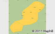 Savanna Style Simple Map of Emei, single color outside