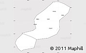 Silver Style Simple Map of Emei, cropped outside