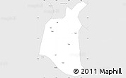 Silver Style Simple Map of Ganluo