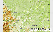 Physical Map of Gao Xian