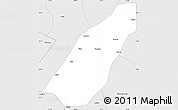 Silver Style Simple Map of Gao Xian