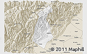 Classic Style 3D Map of Guan Xian