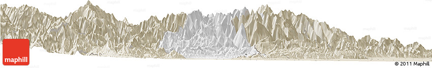 Classic Style Horizon Map of Guan Xian Classic Style Horizon Map of Guan Xian