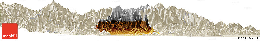 Physical Horizon Map of Guan Xian, shaded relief outside Physical Horizon Map of Guan Xian, shaded relief outside