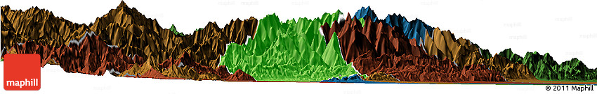 Political Horizon Map of Guan Xian, darken Political Horizon Map of Guan Xian, darken