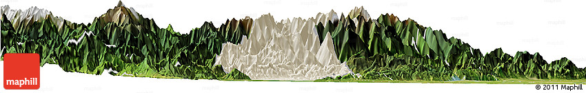 Shaded Relief Horizon Map of Guan Xian, satellite outside Shaded Relief Horizon Map of Guan Xian, satellite outside