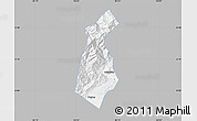 Gray Map of Guan Xian, single color outside