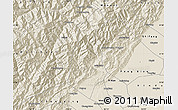 Shaded Relief Map of Guan Xian