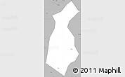 Gray Simple Map of Guan Xian
