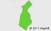 Political Simple Map of Guan Xian, cropped outside