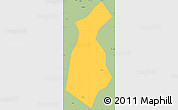 Savanna Style Simple Map of Guan Xian