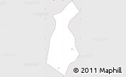 Silver Style Simple Map of Guan Xian, cropped outside