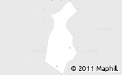 Silver Style Simple Map of Guan Xian, single color outside