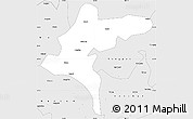 Silver Style Simple Map of Hongyuan