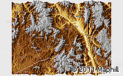 Physical 3D Map of Huidong