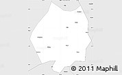 Silver Style Simple Map of Huidong