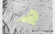 Physical Map of Jiajiang, desaturated