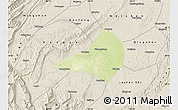 Physical Map of Jiajiang, shaded relief outside