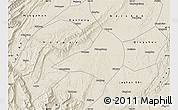 Shaded Relief Map of Jiajiang