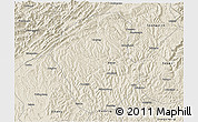 Shaded Relief 3D Map of Jiange