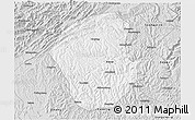 Silver Style 3D Map of Jiange