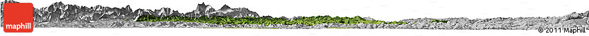 Satellite Horizon Map of Jiange, lighten, desaturated Satellite Horizon Map of Jiange, lighten, desaturated