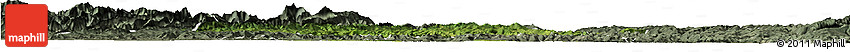 Satellite Horizon Map of Jiange, semi-desaturated