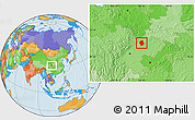 Political Location Map of Jiange