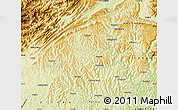 Physical Map of Jiange