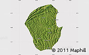 Satellite Map of Jiange, cropped outside