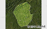 Satellite Map of Jiange, darken