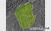 Satellite Map of Jiange, desaturated