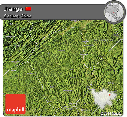 Satellite Map of Jiange