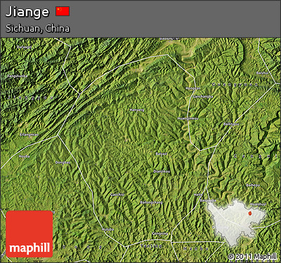 Satellite Map of Jiange