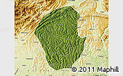 Satellite Map of Jiange, physical outside