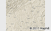 Shaded Relief Map of Jiange