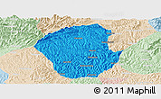Political Panoramic Map of Jiange, lighten
