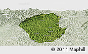 Satellite Panoramic Map of Jiange, lighten
