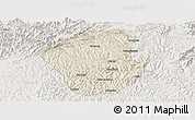 Shaded Relief Panoramic Map of Jiange, lighten
