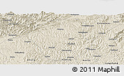 Shaded Relief Panoramic Map of Jiange