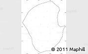 Blank Simple Map of Jiange, cropped outside, no labels
