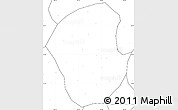 Blank Simple Map of Jiange, no labels
