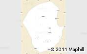 Classic Style Simple Map of Jiange, single color outside