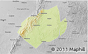 Physical 3D Map of Jianyang, desaturated