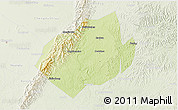 Physical 3D Map of Jianyang, lighten