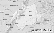 Silver Style 3D Map of Jianyang