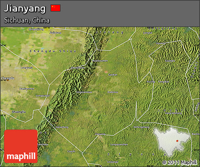 Satellite Map of Jianyang