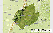 Satellite Map of Jianyang, physical outside