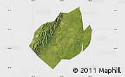 Satellite Map of Jianyang, single color outside