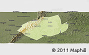 Physical Panoramic Map of Jianyang, darken
